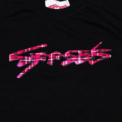 Offset Signature Logo Tee – Black