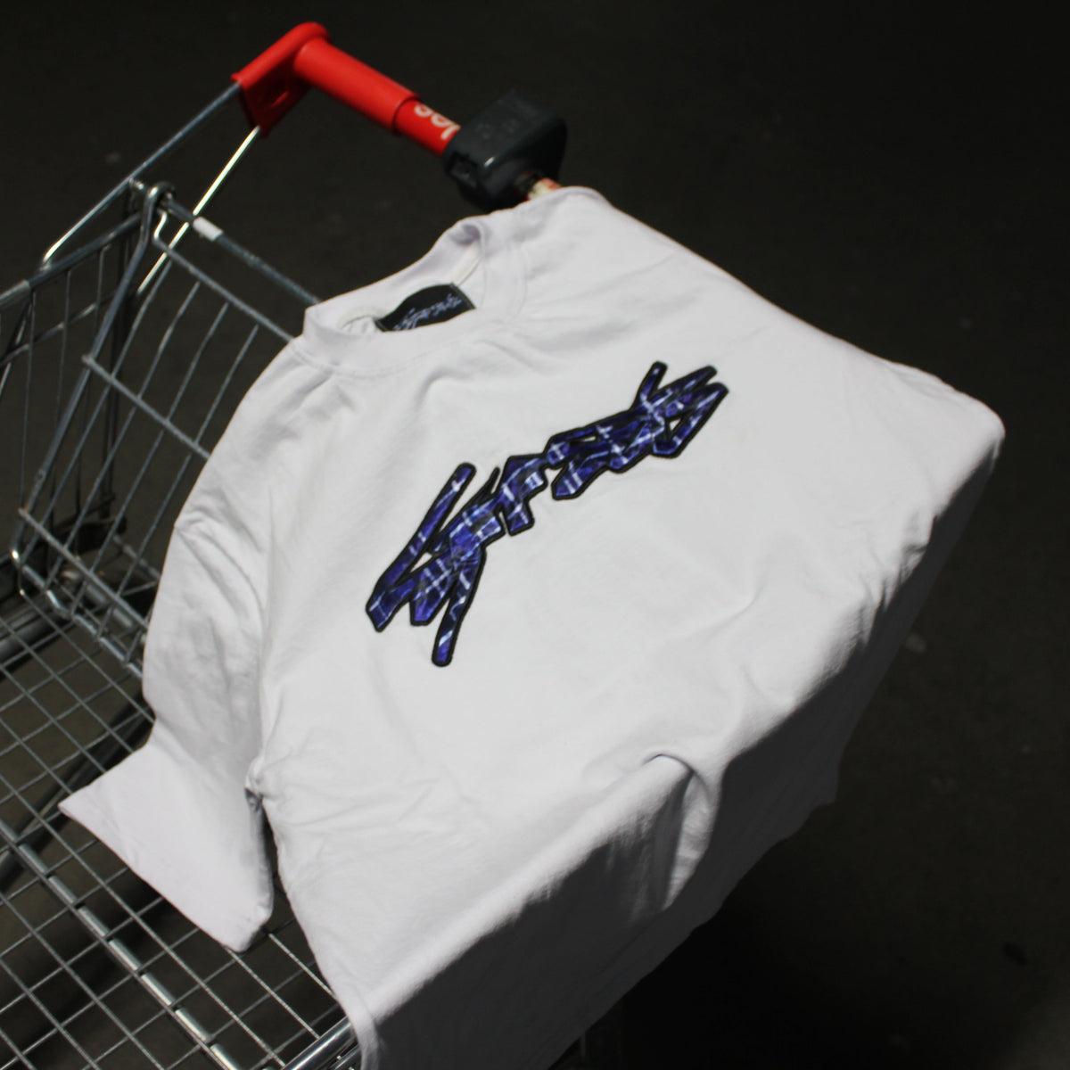 Offset Signature Logo Tee – White